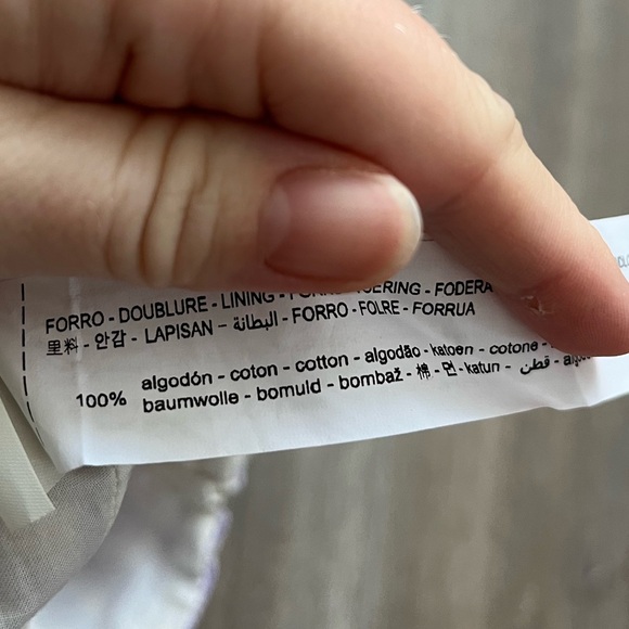 SOLD ✨NWT Cream & Purple Gingham Cropped Top - Picture 6 of 6